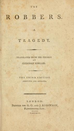 Cover of Die Räuber