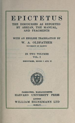 Cover of Epictetus