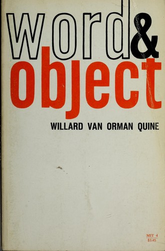 Cover of Word and object