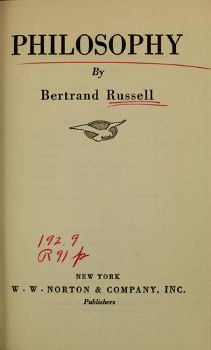 Cover of Philosophy