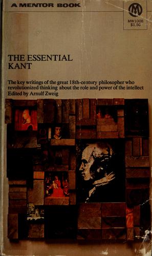 Cover of The essential Kant