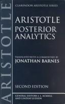 Cover of Posterior analytics