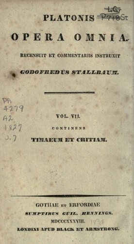 Cover of Κρίτων / Τίμαιος