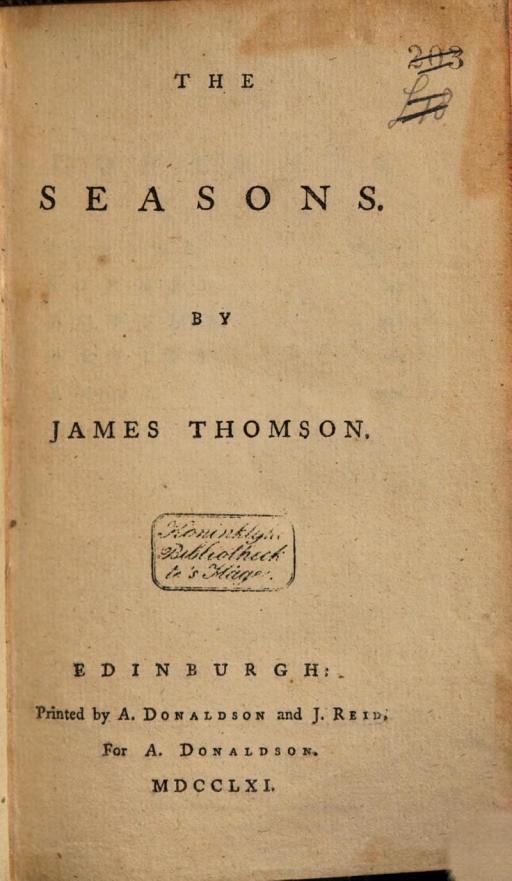 Cover of The seasons