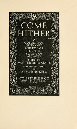 Cover of Come hither