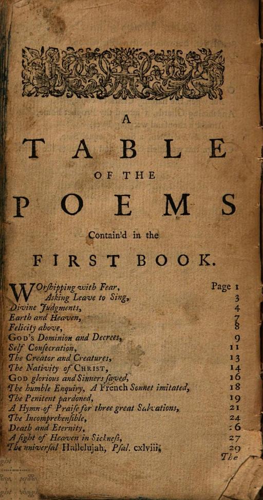 Cover of Horae lyricae