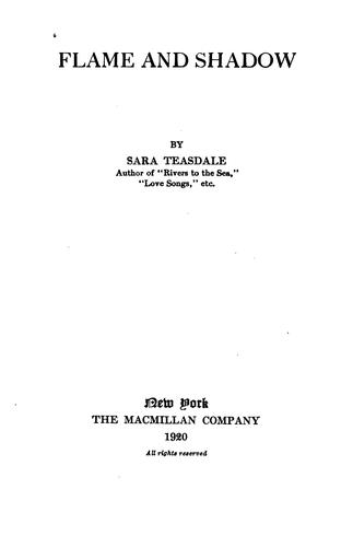 Cover of Flame and shadow