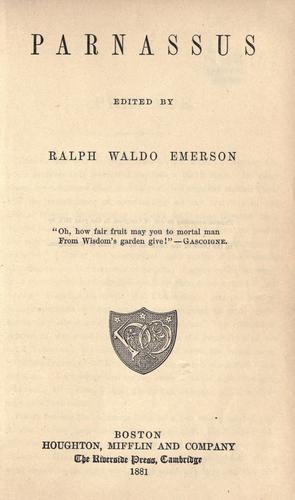 Cover of Parnassus