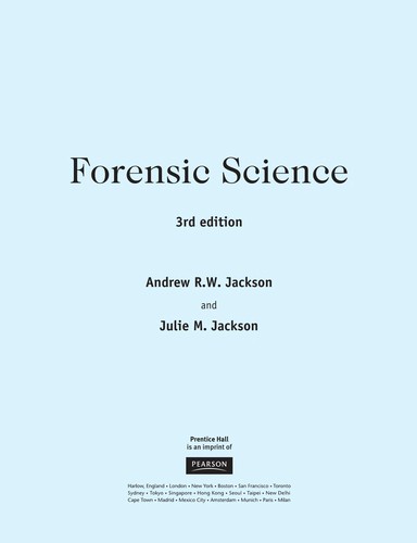 Cover of Forensic science