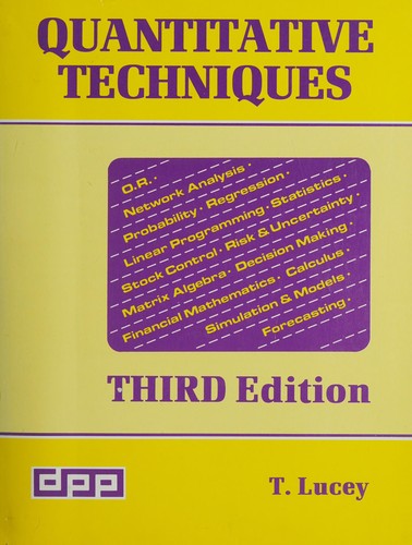 Cover of Quantitative techniques
