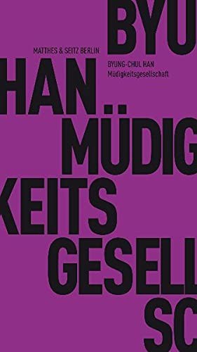 Cover of Müdigkeitsgesellschaft