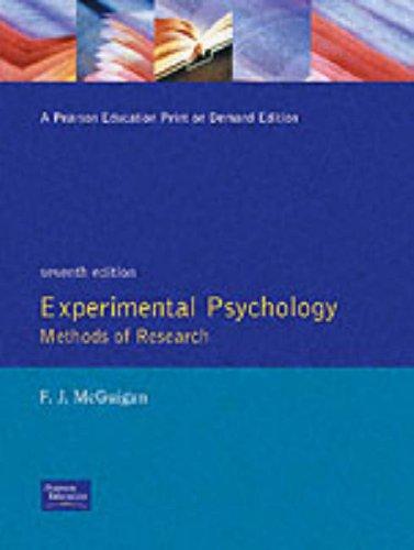Cover of Experimental psychology