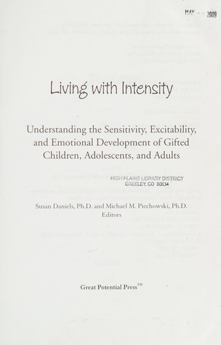 Cover of Living with intensity