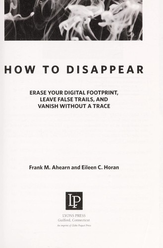 Cover of How to disappear