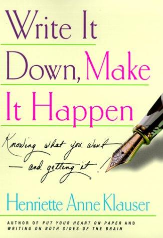 Cover of Write It Down, Make It Happen