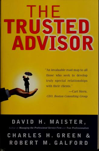 Cover of The trusted advisor