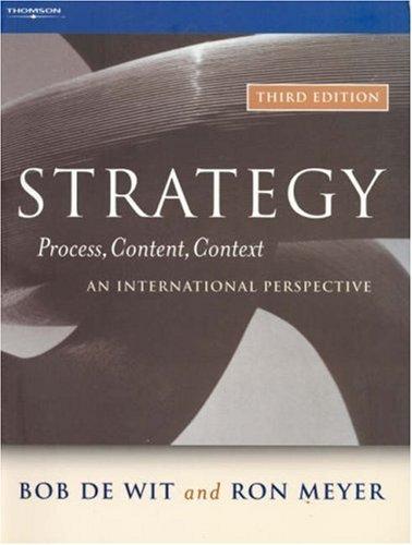 Cover of Strategy--process, content, context