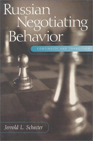 Cover of Russian negotiating behavior
