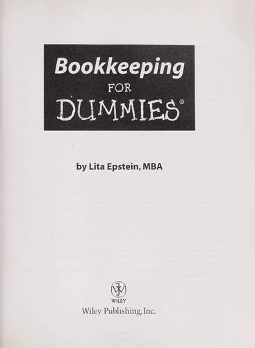 Cover of Bookkeeping for dummies