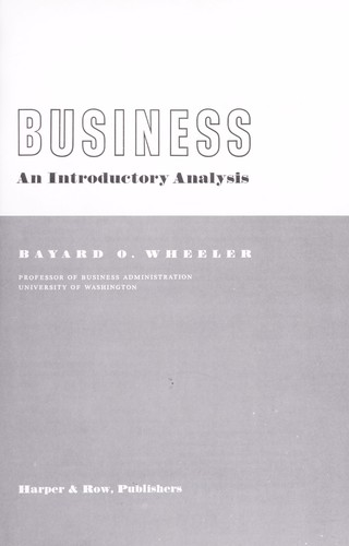 Cover of Business