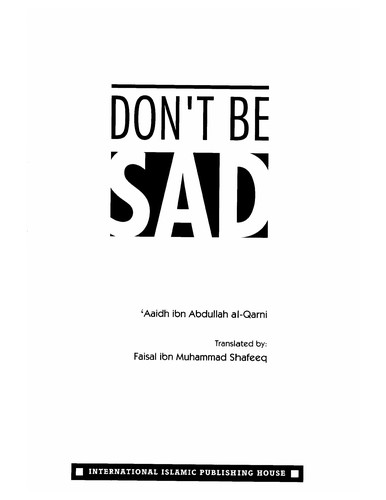 Cover of Don't be sad