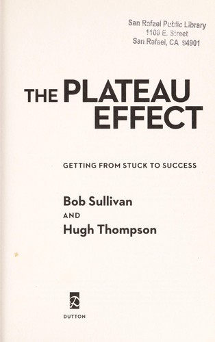 Cover of The plateau effect