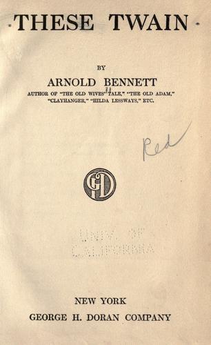 Cover of These twain