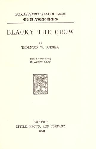 Cover of Blacky the Crow