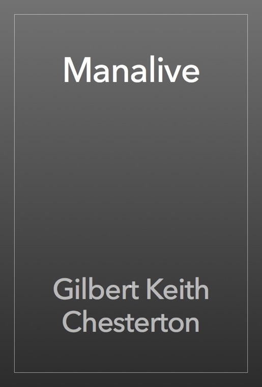 Cover of Manalive
