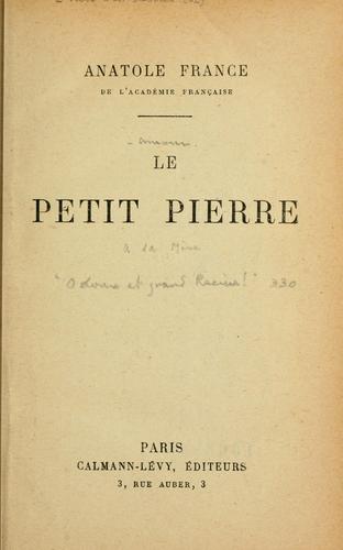 Cover of Le petit Pierre