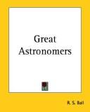 Cover of Great Astronomers