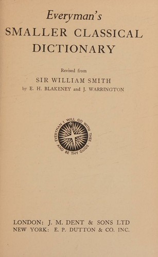 Cover of Everyman's smaller classical dictionary