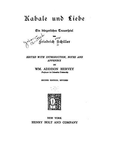 Cover of Kabale und Liebe