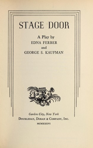 Cover of Stage door