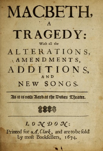 Cover of Macbeth