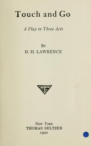 Cover of Touch and go