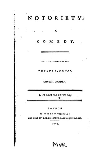 Cover of Notoriety