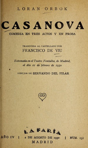 Cover of Casanova