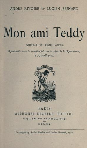 Cover of Mon ami Teddy