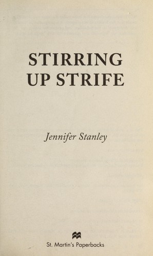 Cover of Stirring up strife