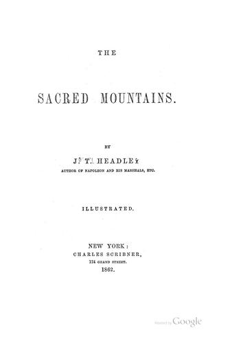 Cover of The sacred mountains