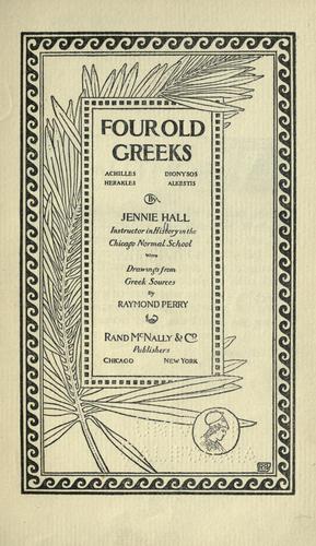 Cover of Four old Greeks