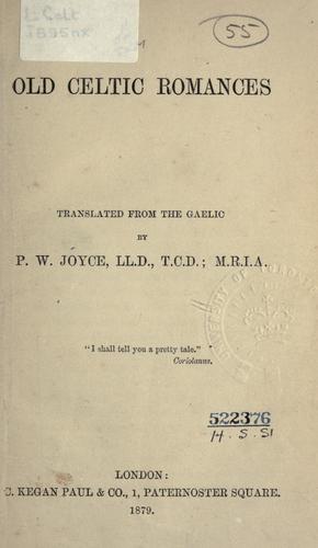 Cover of Old Celtic romances