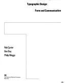 Cover of Typographic design
