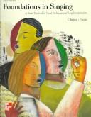 Cover of Foundations in singing