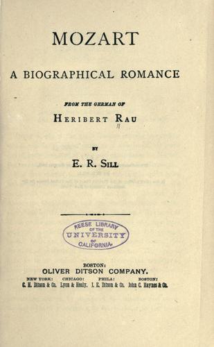 Cover of Mozart
