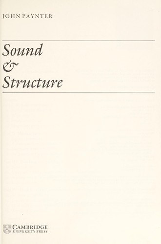 Cover of Sound and Structure