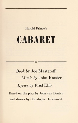 Cover of Cabaret