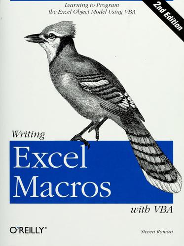 Cover of Writing Excel macros with VBA