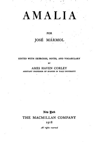 Cover of Amalia